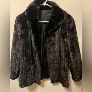 Vintage Real Mink Fur Coat